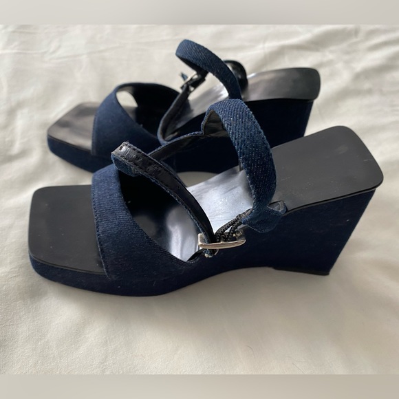 Vintage denim sandals - Picture 5 of 6